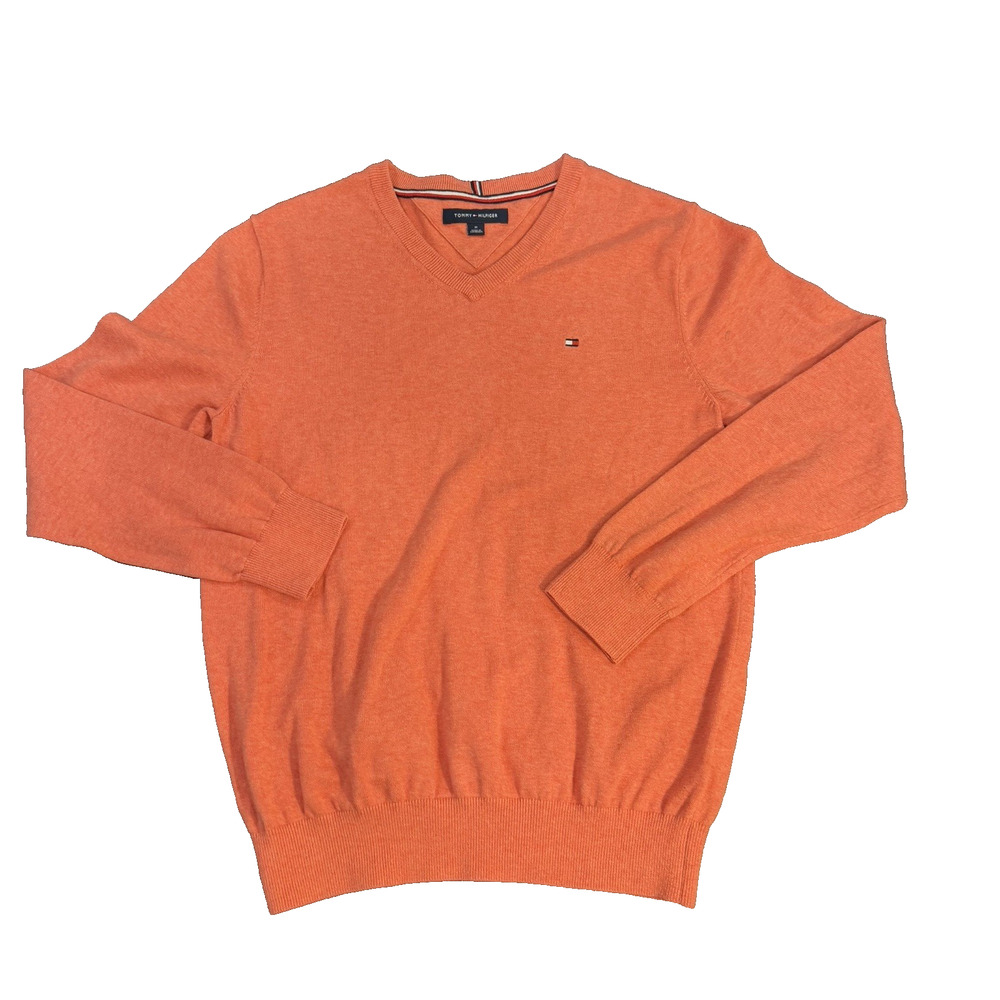 Tommy Hilfiger Men's Solid Cotton Classic Regular Fit Crewneck Sweater Size M
